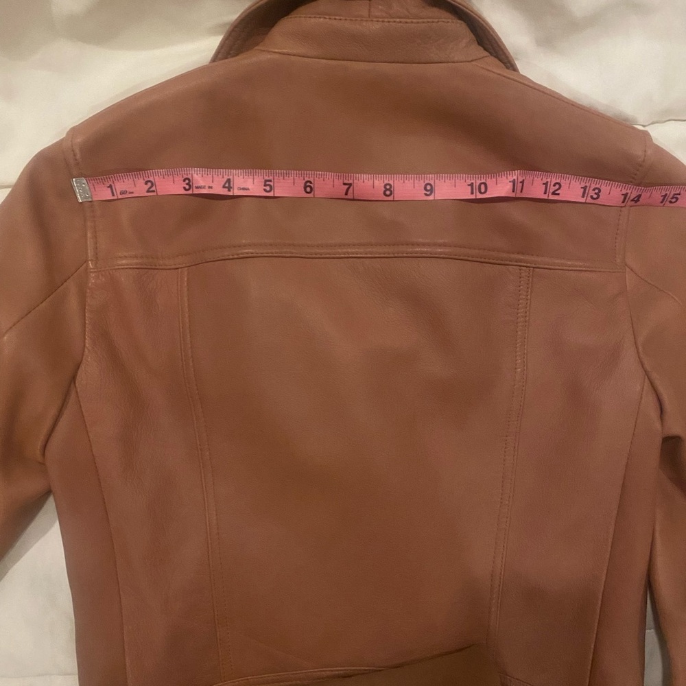All Saints Dalby Leather Slim Fit Jacket - Picture 8 of 10